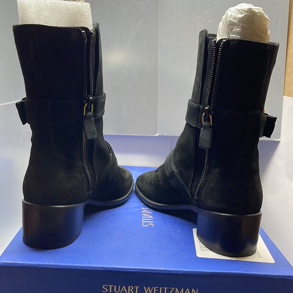 Floor Sample Stuart Weitzman Britain Boot Sb13 Bl… - image 5